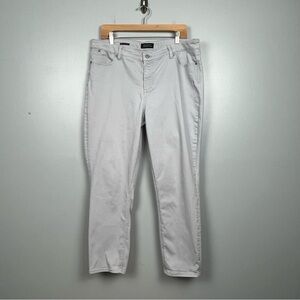 Talbots gray Flawless Five Pocket Slim Ankle denim jeans, size 16.